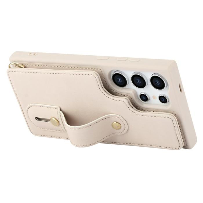 OEM - Mobilskal för Samsung Galaxy S26 Ultra Kickstand Kortfack TPU - Beige