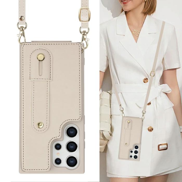 OEM - Mobilskal för Samsung Galaxy S26 Ultra Kickstand Kortfack TPU - Beige