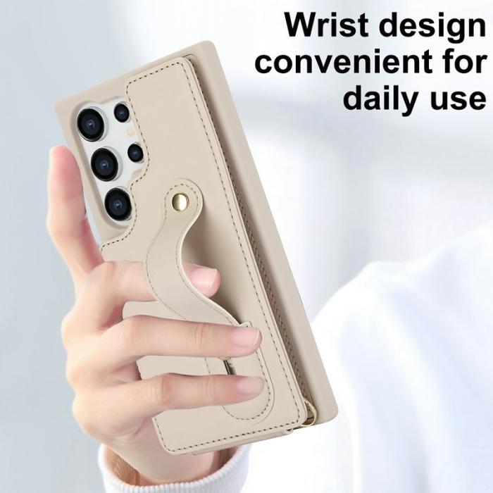 OEM - Mobilskal för Samsung Galaxy S26 Ultra Kickstand Kortfack TPU - Beige
