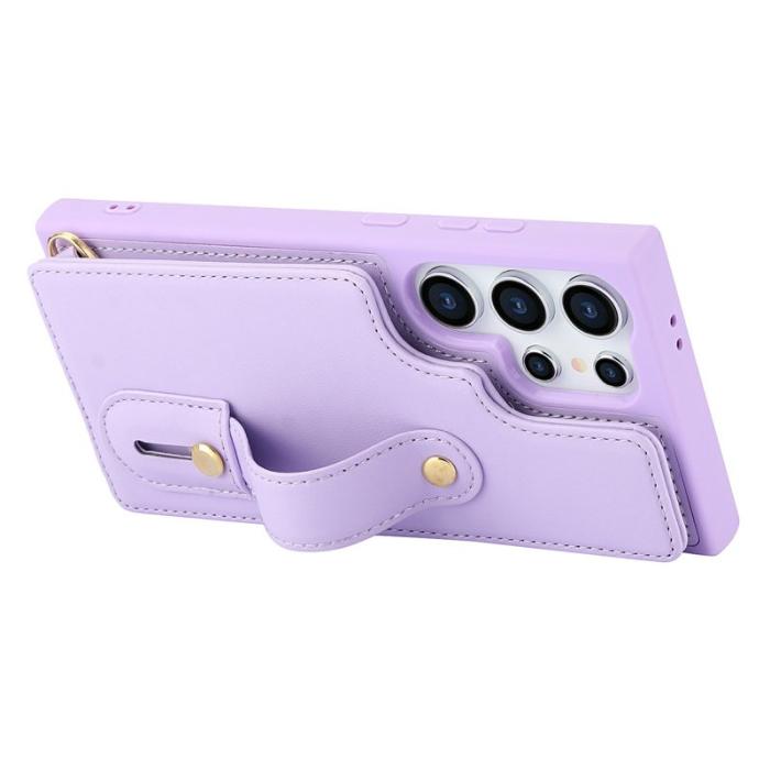 OEM - Mobilskal för Samsung Galaxy S26 Ultra Kickstand Kortfack TPU - Lila