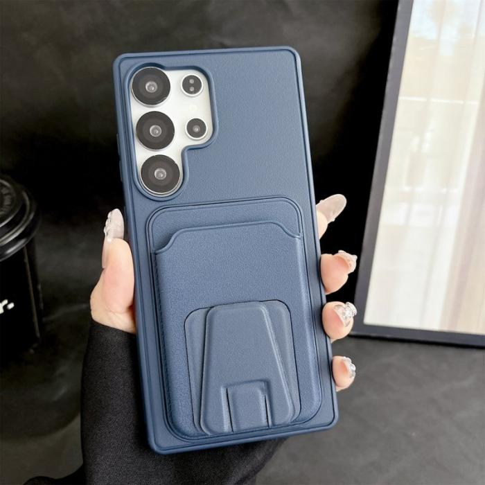 OEM - Mobilskal för Samsung Galaxy S26 Ultra Kickstand Kortfack TPU - Mörkblå