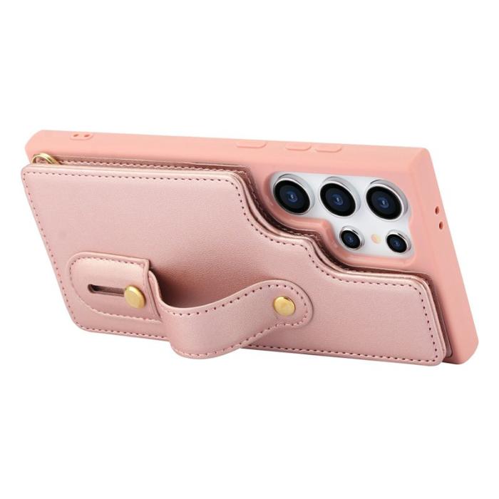 OEM - Mobilskal för Samsung Galaxy S26 Ultra Kickstand Kortfack TPU - Roséguld