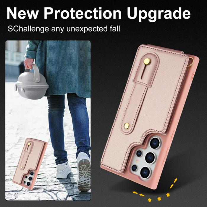 OEM - Mobilskal för Samsung Galaxy S26 Ultra Kickstand Kortfack TPU - Roséguld