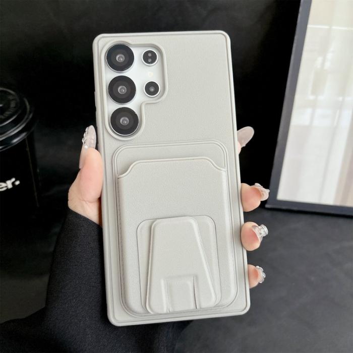 OEM - Mobilskal för Samsung Galaxy S26 Ultra Kickstand Kortfack TPU - Titan Grå