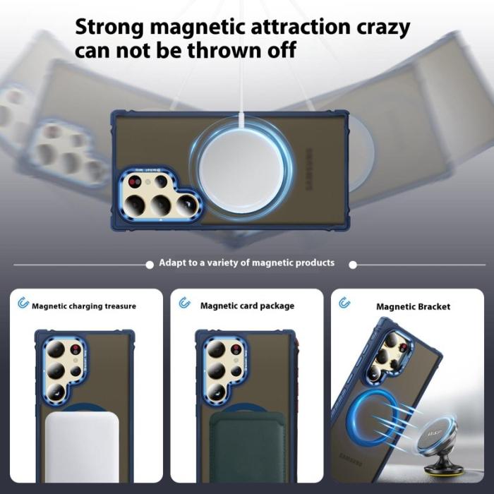 OEM - Mobilskal för Samsung Galaxy S26 Ultra Kickstand Magnetiskt - Blå