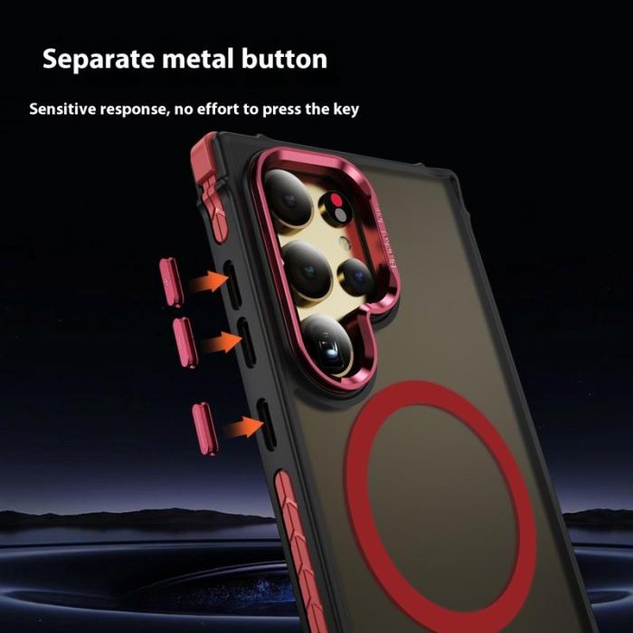 OEM - Mobilskal för Samsung Galaxy S26 Ultra Kickstand Magnetiskt - Röd