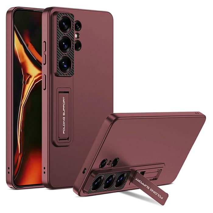 OEM - Mobilskal för Samsung Galaxy S26 Ultra Kickstand PC - Röd