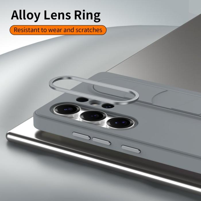 OEM - Mobilskal för Samsung Galaxy S26 Ultra Kickstand PC + Silikon - Grå