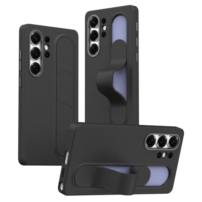 OEM - Mobilskal för Samsung Galaxy S26 Ultra Kickstand PC + Silikon - Svart