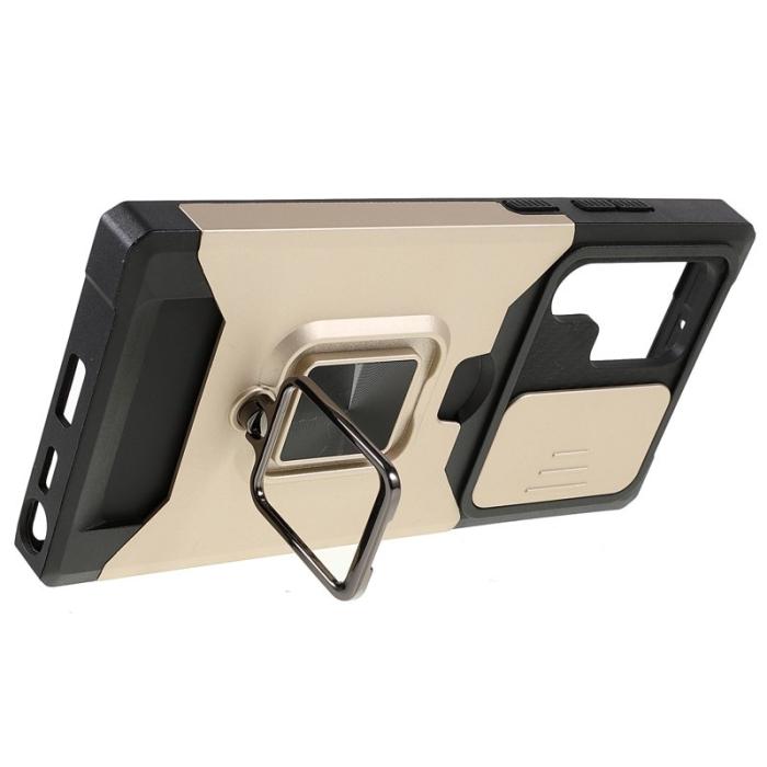 OEM - Mobilskal för Samsung Galaxy S26 Ultra Kickstand PC + TPU - Guld