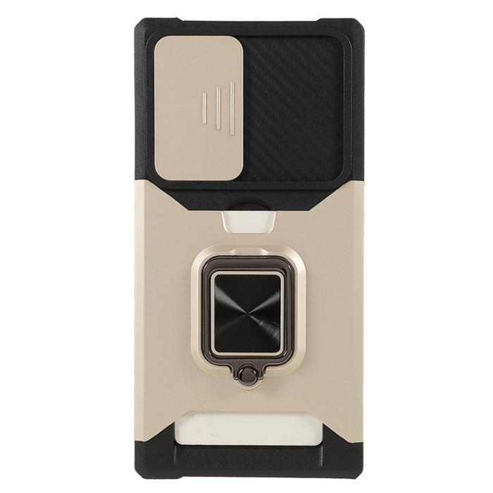 OEM - Mobilskal för Samsung Galaxy S26 Ultra Kickstand PC + TPU - Guld