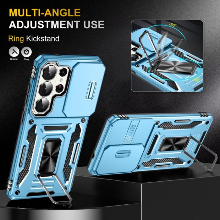 OEM - Mobilskal för Samsung Galaxy S26 Ultra Kickstand PC + TPU - Ljusblå