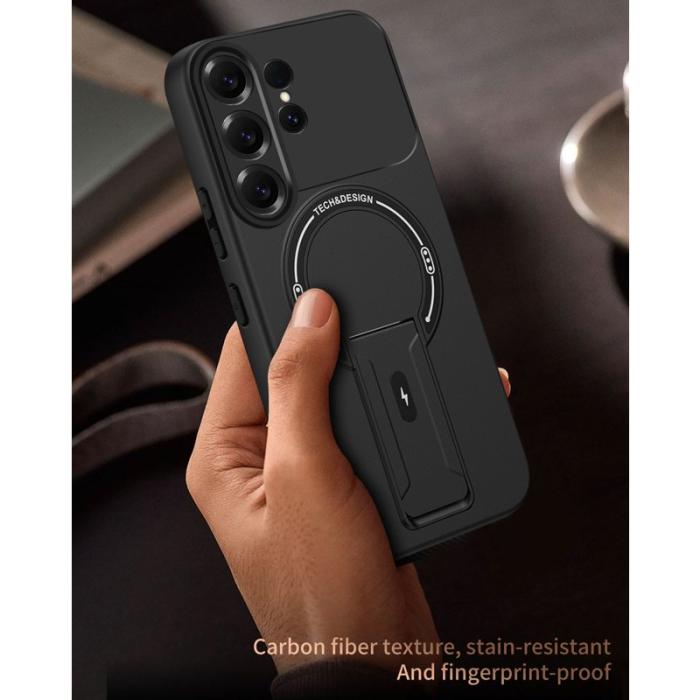 OEM - Mobilskal för Samsung Galaxy S26 Ultra Kickstand PC + TPU - Ljusbrun