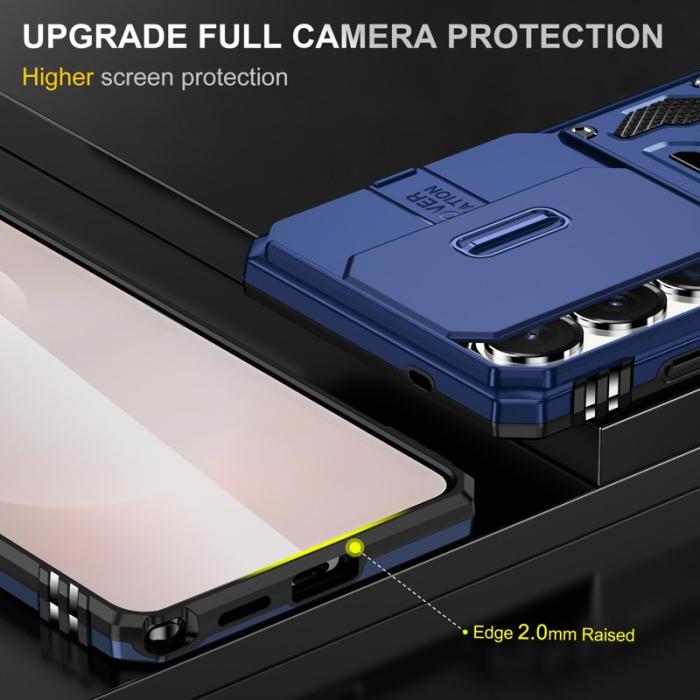 OEM - Mobilskal för Samsung Galaxy S26 Ultra Kickstand PC + TPU - Mörkblå