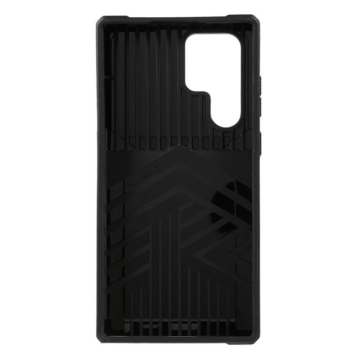 OEM - Mobilskal för Samsung Galaxy S26 Ultra Kickstand PC + TPU - Svartgrön