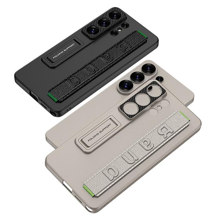 GKK - GKK Mobilskal för Samsung Galaxy S26 Ultra Kickstand PU + PC - Svart