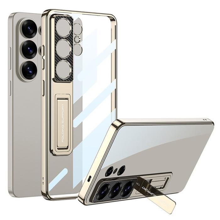 GKK - GKK Mobilskal för Samsung Galaxy S26 Ultra Kickstand TPU + PC - Champagne Gold