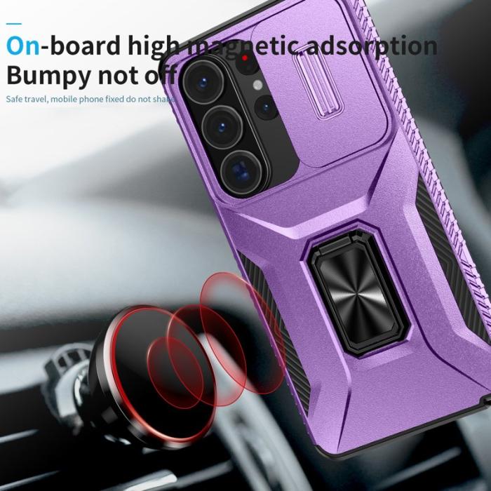 OEM - Mobilskal för Samsung Galaxy S26 Ultra Kickstand TPU + PC - Lila