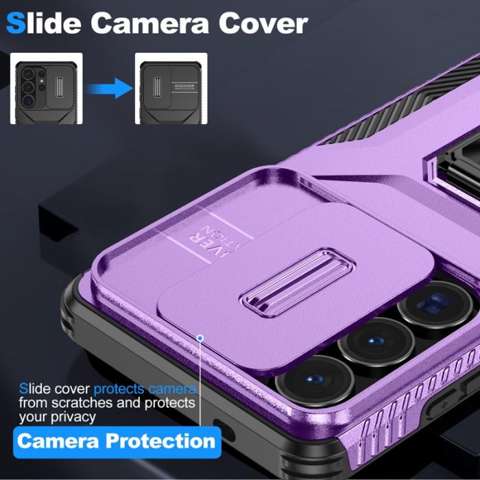 OEM - Mobilskal för Samsung Galaxy S26 Ultra Kickstand TPU + PC - Lila