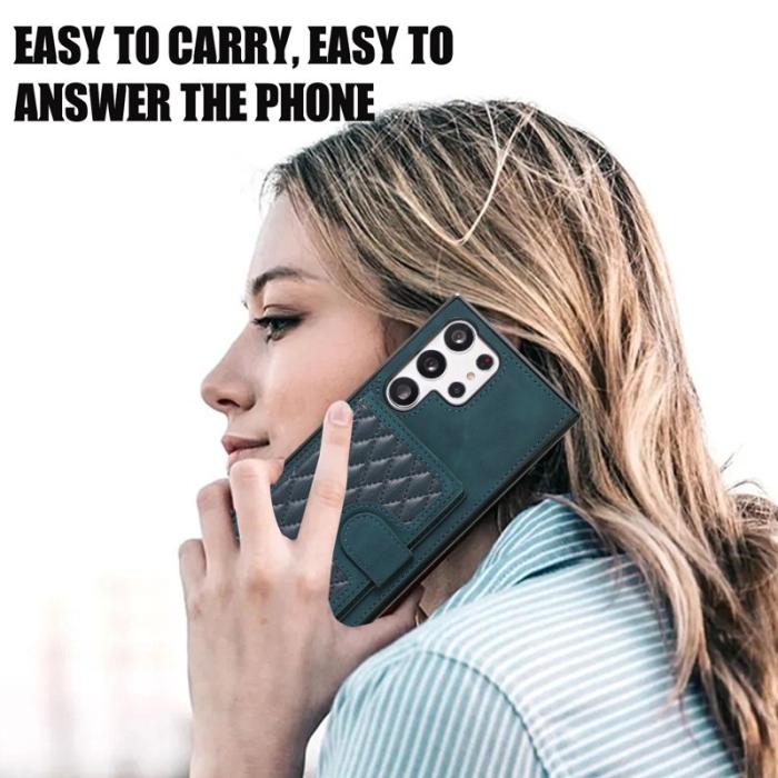 OEM - Mobilskal för Samsung Galaxy S26 Ultra Kickstand TPU + PU - Grön