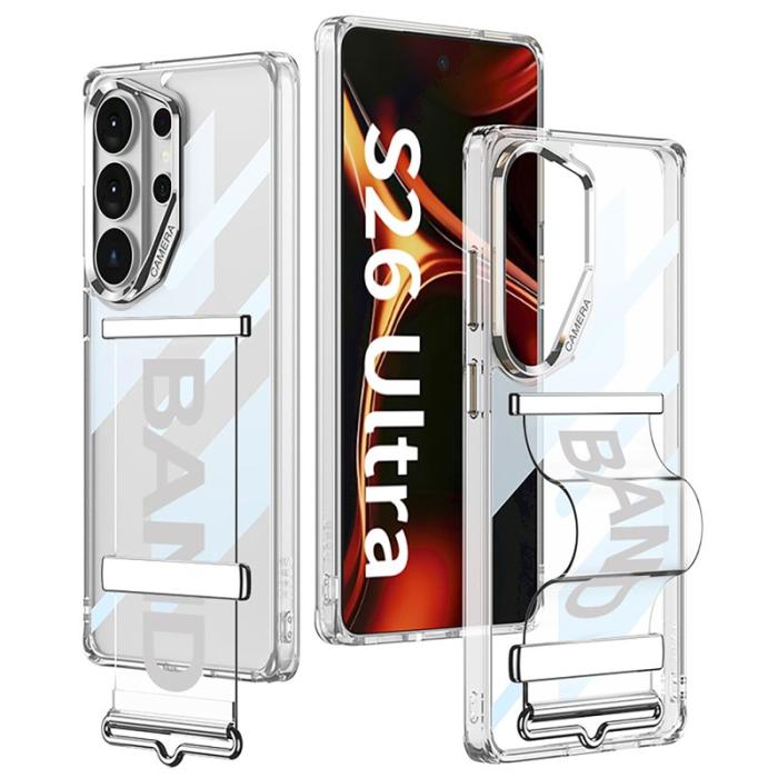 GKK - GKK Mobilskal för Samsung Galaxy S26 Ultra Kickstand TPU - Silver