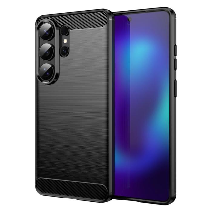 Amorus - Amorus Mobilskal för Samsung Galaxy S26 Ultra Kolfibertextur - Svart