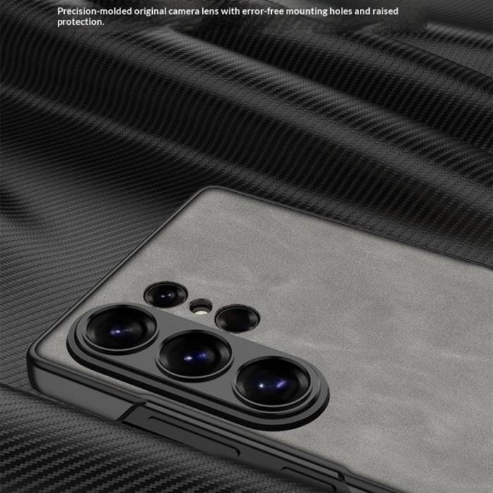 GKK - GKK Mobilskal för Samsung Galaxy S26 Ultra Konstläder Kickstand - Brun