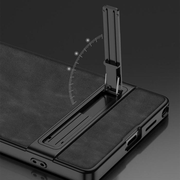 GKK - GKK Mobilskal för Samsung Galaxy S26 Ultra Konstläder Kickstand - Brun