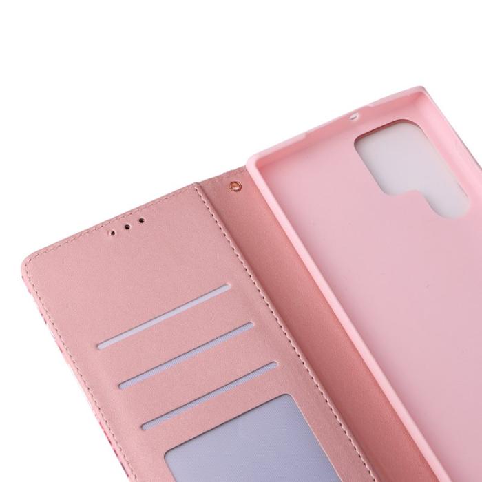 OEM - Mobilskal för Samsung Galaxy S26 Ultra Konstläder med handledsrem - Roséguld