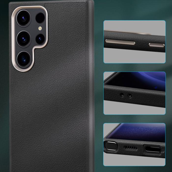 X-Level - X-Level Mobilskal för Samsung Galaxy S26 Ultra Konstläder + PC - Svart