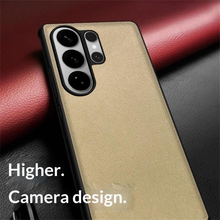 OEM - Mobilskal för Samsung Galaxy S26 Ultra Konstläder TPU - Guld