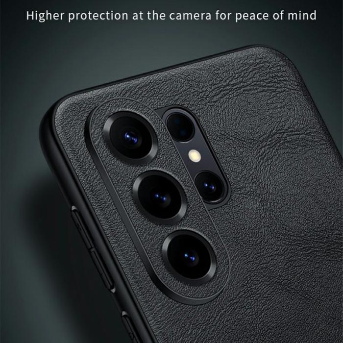 SULADA - Sulada Mobilskal för Samsung Galaxy S26 Ultra Konstläder + TPU - Röd