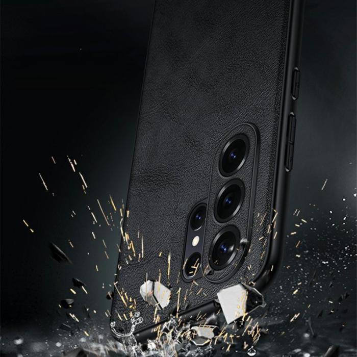 SULADA - Sulada Mobilskal för Samsung Galaxy S26 Ultra Konstläder + TPU - Svart