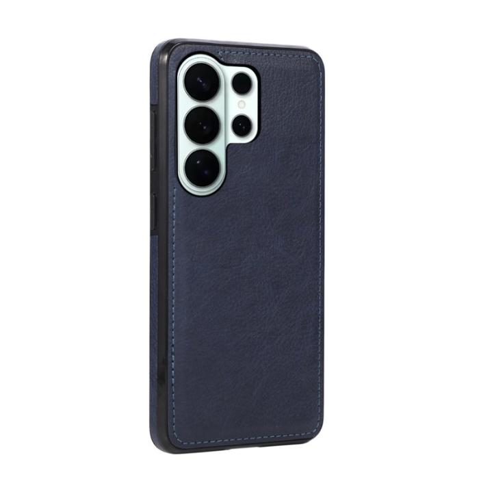 OEM - Mobilskal för Samsung Galaxy S26 Ultra Litchi Textur Konstläder - Blå