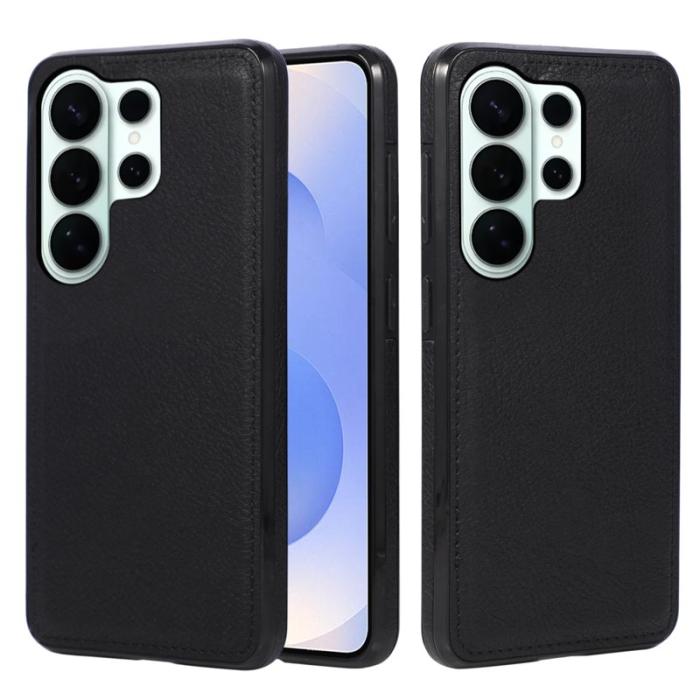 OEM - Mobilskal för Samsung Galaxy S26 Ultra Litchi Textur Konstläder - Blå