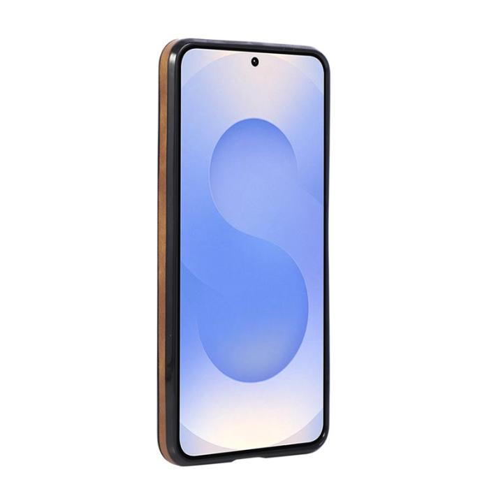 OEM - Mobilskal för Samsung Galaxy S26 Ultra Litchi Textur Konstläder - Brun