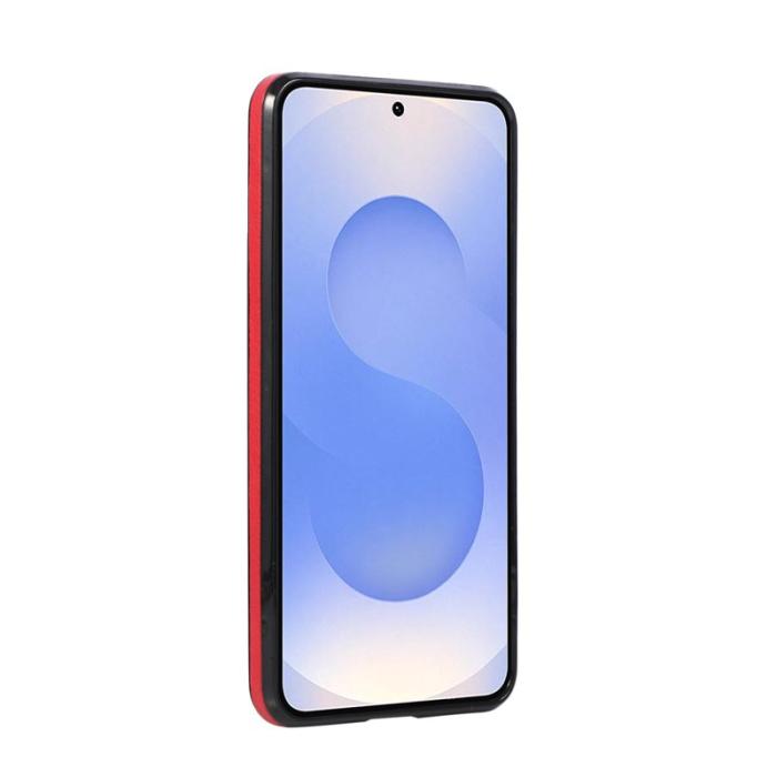 OEM - Mobilskal för Samsung Galaxy S26 Ultra Litchi-textur Konstläder - Röd