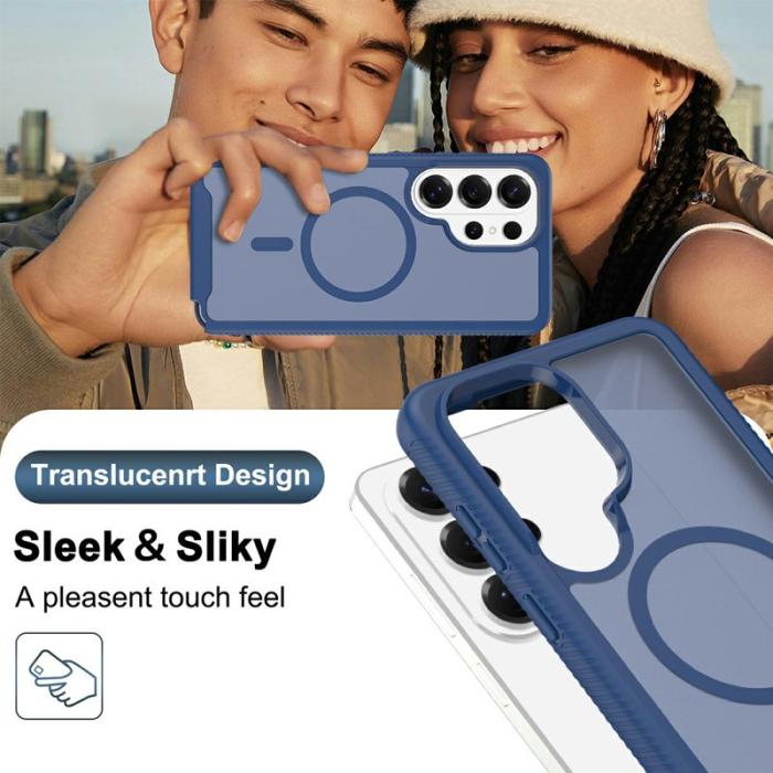 OEM - Mobilskal för Samsung Galaxy S26 Ultra Magnetiskt 2 i 1 PC + TPU - Blå