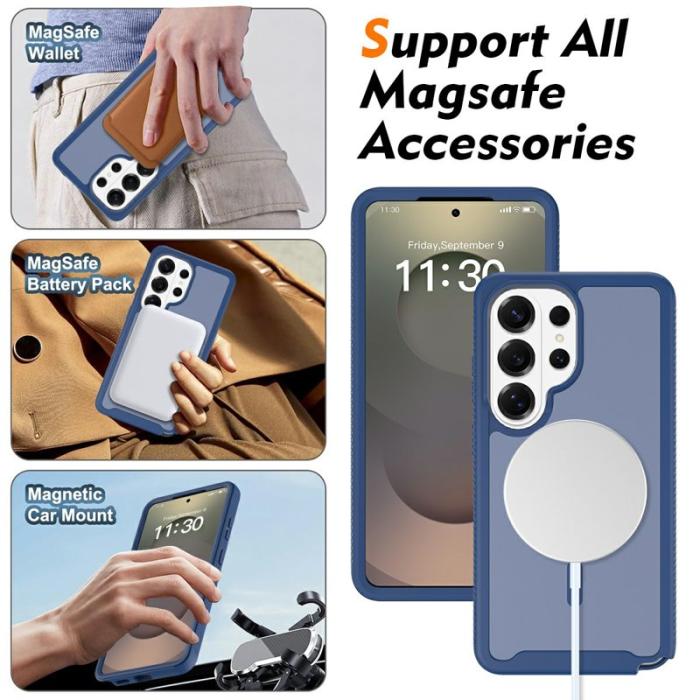 OEM - Mobilskal för Samsung Galaxy S26 Ultra Magnetiskt 2 i 1 PC + TPU - Blå