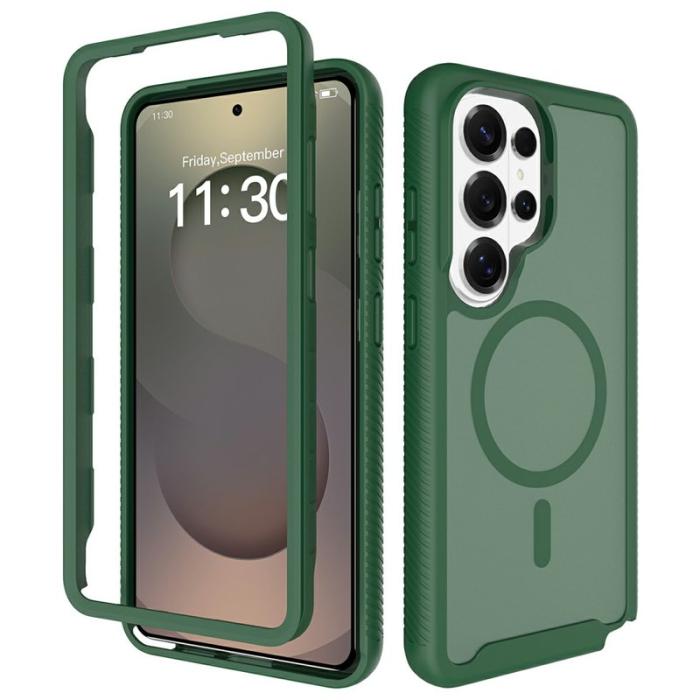 OEM - Mobilskal för Samsung Galaxy S26 Ultra Magnetiskt 2 i 1 PC + TPU - Grön