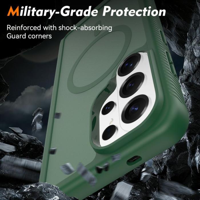 OEM - Mobilskal för Samsung Galaxy S26 Ultra Magnetiskt 2 i 1 PC + TPU - Grön