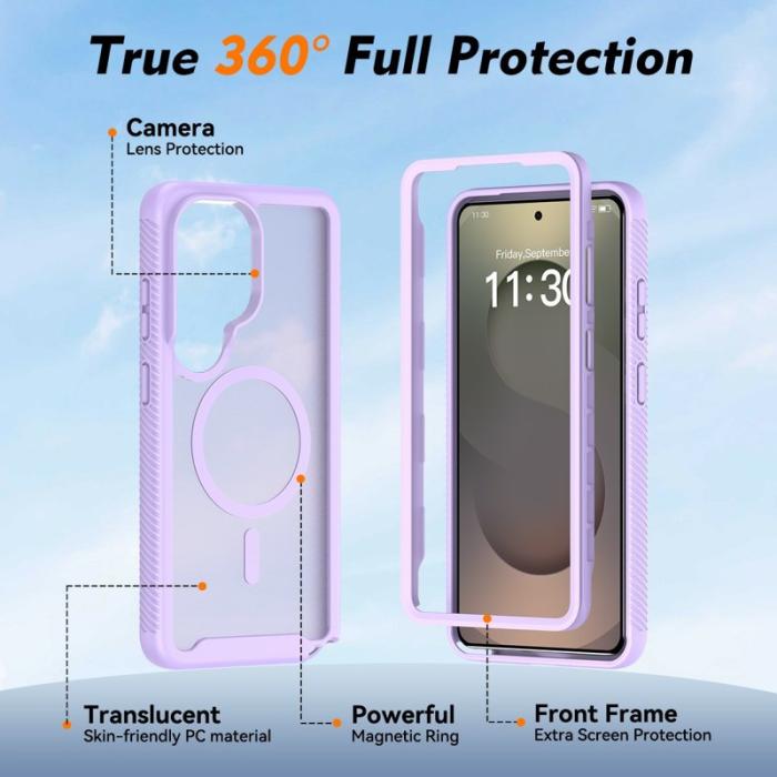 OEM - Mobilskal för Samsung Galaxy S26 Ultra Magnetiskt 2 i 1 PC + TPU - Lila