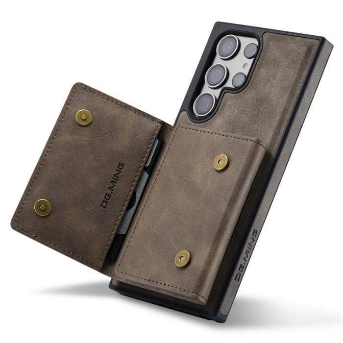DG.MING - DG.Ming Mobilskal för Samsung Galaxy S26 Ultra Magnetiskt Konstläder - Kaffe