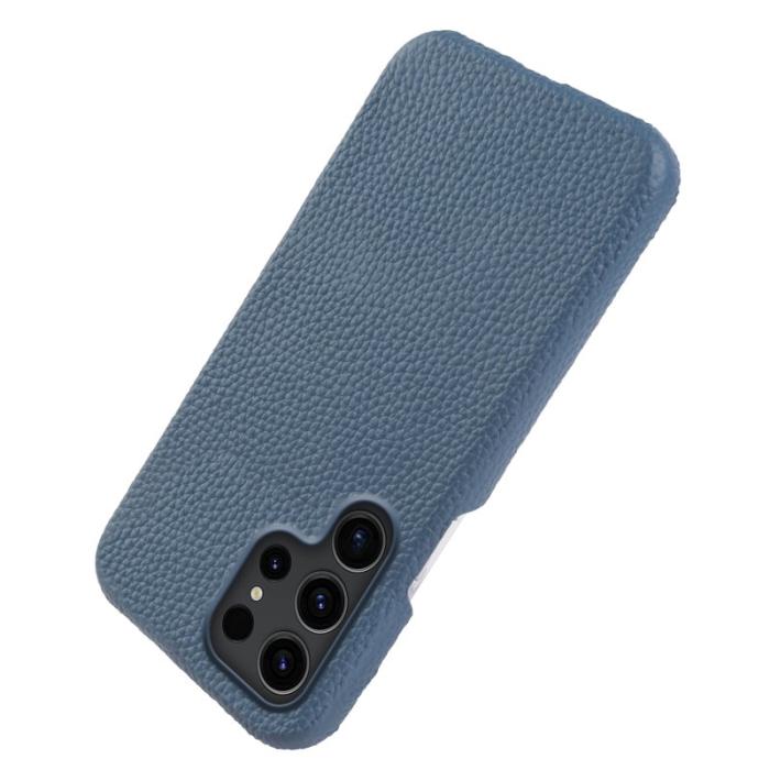 OEM - Mobilskal för Samsung Galaxy S26 Ultra Magnetiskt Äkta läder + PC - Blå