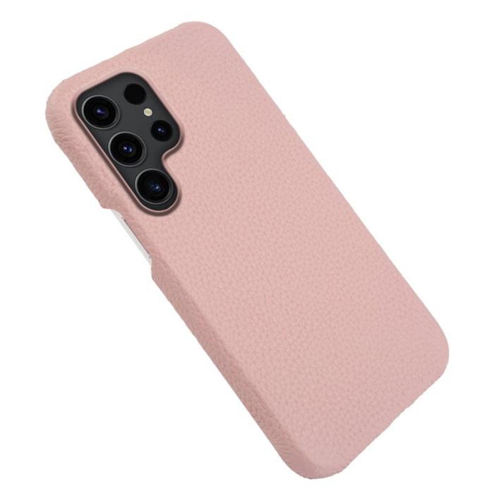 OEM - Mobilskal för Samsung Galaxy S26 Ultra Magnetiskt Äkta läder + PC - Rosa