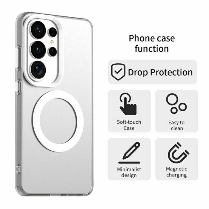 OEM - Mobilskal för Samsung Galaxy S26 Ultra Magnetiskt Anti Drop - Vit