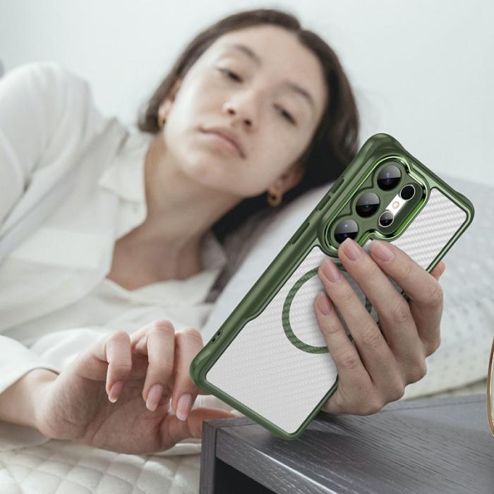 OEM - Mobilskal för Samsung Galaxy S26 Ultra Magnetiskt Hybrid - Grön