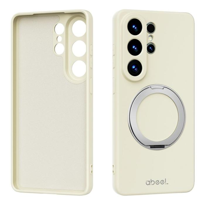 ABEEL - ABEEL Mobilskal för Samsung Galaxy S26 Ultra Magnetiskt Kickstand - Beige