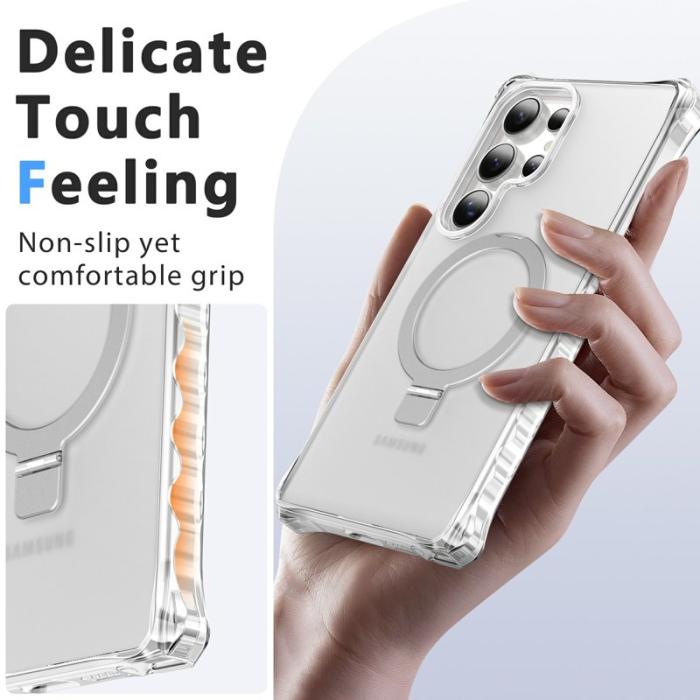 OEM - Mobilskal för Samsung Galaxy S26 Ultra Magnetiskt Kickstand - Grå