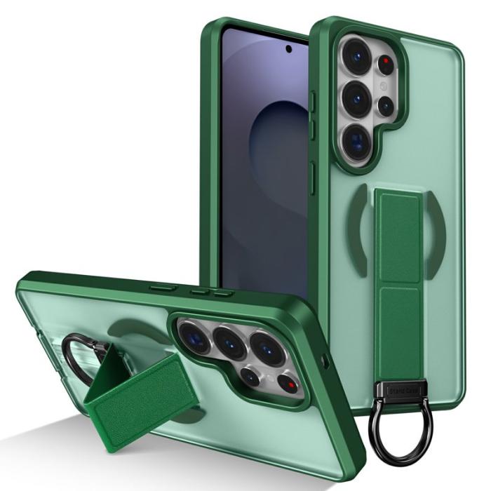 OEM - Mobilskal för Samsung Galaxy S26 Ultra Magnetiskt + Kickstand - Grön